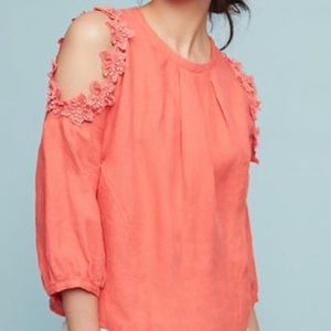 Anthropologie Eri & Ali Linen Top